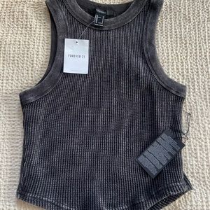 Black distressed Tee